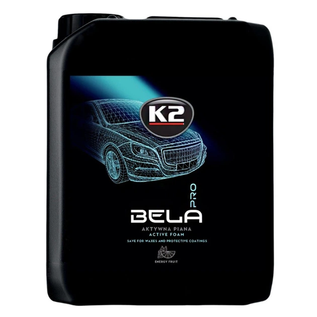 Активная пена K2 Bela Pro Energy Fruit для бесконтактной мойки концентрат  (энергия фруктов) канистра, 5л (LD-7731)