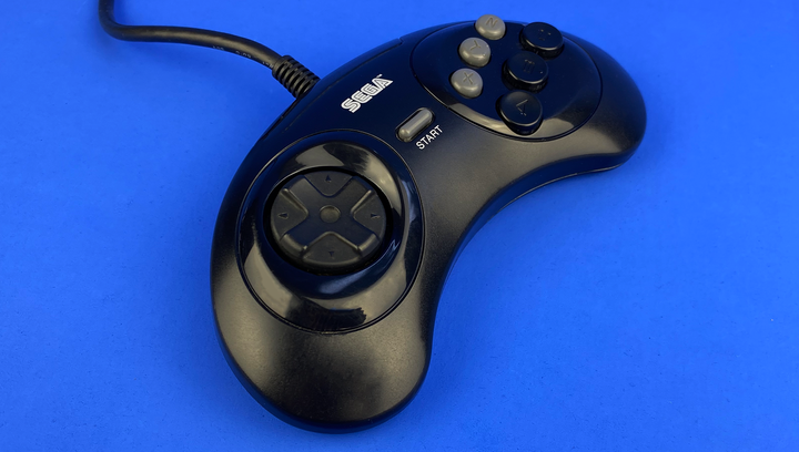 Геймпад Дротовий Sega Mega Drive MK-1653 Black 2m Б/У - зображення 2