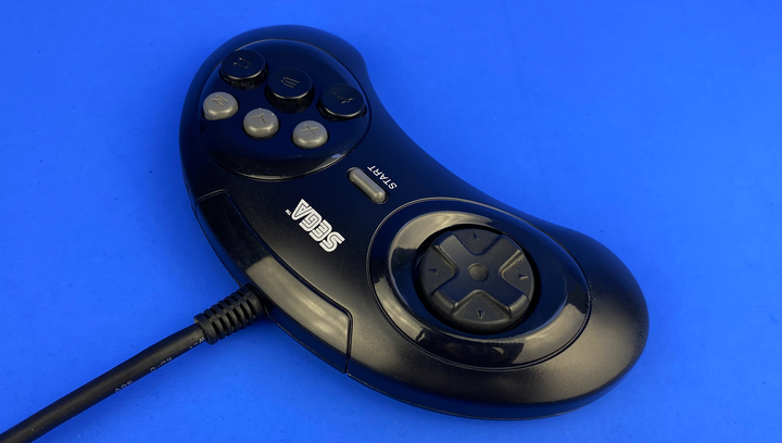 Геймпад Дротовий Sega Mega Drive MK-1653 Black 2m Б/У - зображення 5
