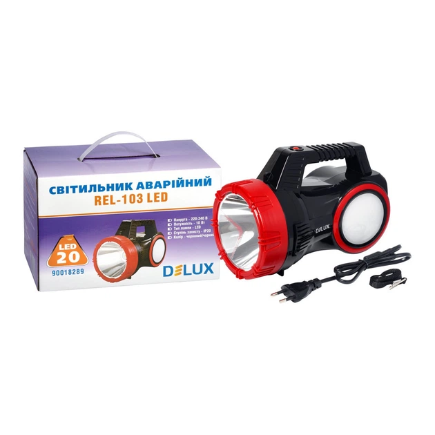 Ліхтар Delux REL-103 20 LED 10W + подарунок REL-107 (90022813) - Фото 2 Ліхтар Delux REL-103 20 LED 10W + подарунок REL-107 (90022813) - зображення 2