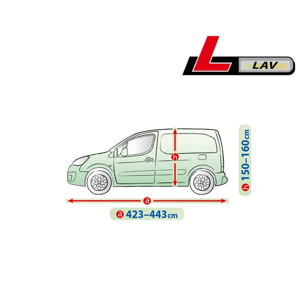 Чехол-тент для автомобиля RENAULT Kangoo (II) (Express) Kegel-Blazusiak Mobile Garage L LAV (5-4136-248-3020) - изображение 4