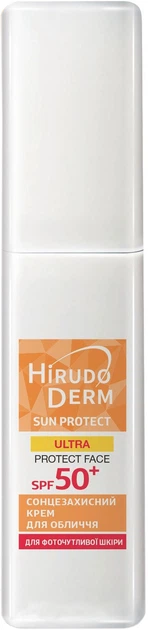 Солнцезащитный крем для лица Hirudo Derm Sun Protect Ultra Protect Face SPF 50+ 50ml (849232-770633-2) - Фото 1 Солнцезащитный крем для лица Hirudo Derm Sun Protect Ultra Protect Face SPF 50+ 50ml (849232-770633-2) - изображение 1