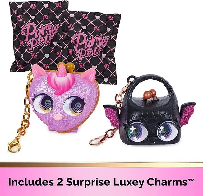 Набор подвесок для сумочки Spin Master Purse Pets Micros Luxey Charms 2шт. Брелок (6062978) - изображение 4