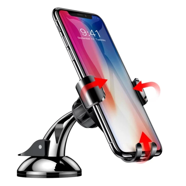 Тримач для телефону автотримач Baseus Osculum Type Gravity Car Mount Black (SUYL-XP01) - зображення 6