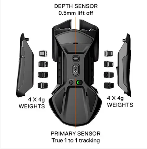 Беспроводная игровая мышка SteelSeries Rival 650 Wireless RGB 12000dpi 7кн Dual Sensor Black (62456) - изображение 6