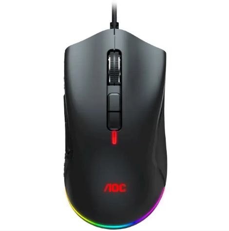 Проводная игровая мышка AOC GM530 16000dpi 7кн RGB PMW3389 Kailh switch Black (GM530B) - Фото 1 Проводная игровая мышка AOC GM530 16000dpi 7кн RGB PMW3389 Kailh switch Black (GM530B) - изображение 1
