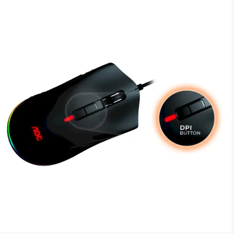 Проводная игровая мышка AOC GM530 16000dpi 7кн RGB PMW3389 Kailh switch Black (GM530B) - Фото 5 Проводная игровая мышка AOC GM530 16000dpi 7кн RGB PMW3389 Kailh switch Black (GM530B) - изображение 5