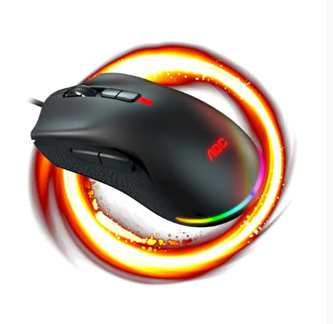 Проводная игровая мышка AOC GM530 16000dpi 7кн RGB PMW3389 Kailh switch Black (GM530B) - Фото 6 Проводная игровая мышка AOC GM530 16000dpi 7кн RGB PMW3389 Kailh switch Black (GM530B) - изображение 6