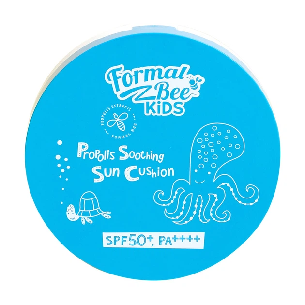Сонцезахисний кушон дитячий з прополісом Formal Bee Kids Propolis Soothing Sun Cushion SPF50+ PA++++ - зображення 2