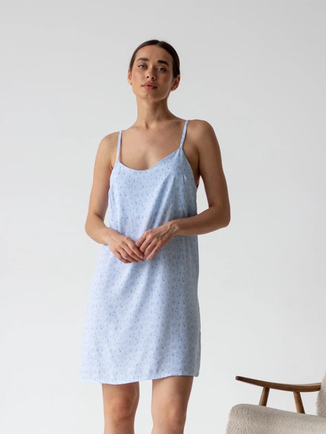 Ночная рубашка женская BARWA garments 0342 L Цветочек на светло-голубом (2110003423039) - изображение 5