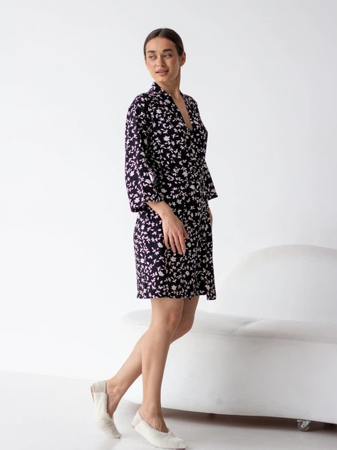 Халат женский BARWA garments 0099 M Черный (2110000992019) - изображение 2