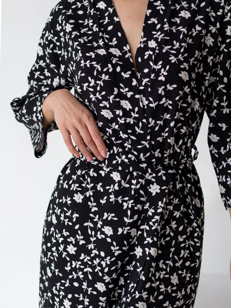 Халат женский BARWA garments 0099 M Черный (2110000992019) - изображение 8