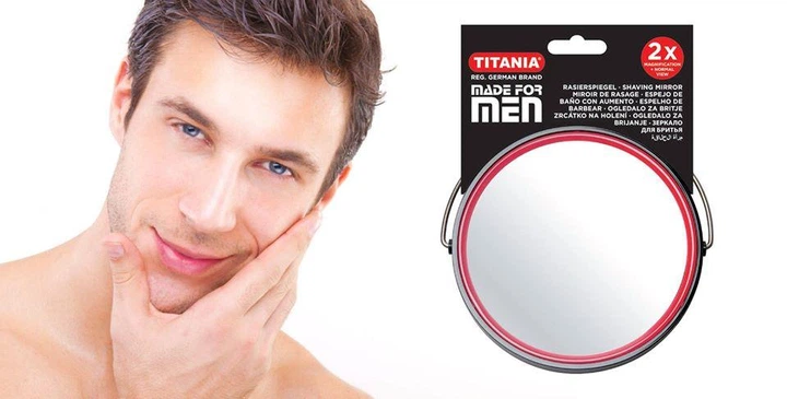 Зеркало для бритья двустороннее TITANIA 1500/MEN - изображение 2