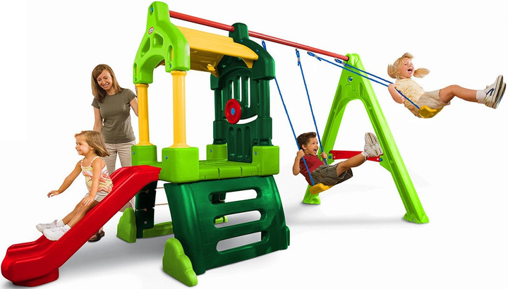 Дитячий ігровий майданчик Little Tikes Clubhouse Swing Set (0050743171093) - зображення 1