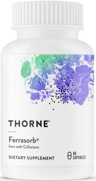 Железо с кофакторами Thorne Research Ferrasorb 60 caps – фото, отзывы ...