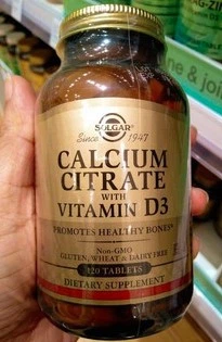Кальций цитрат D3 Solgar Calcium Citrate with vit D3 120 таблеток - изображение 7