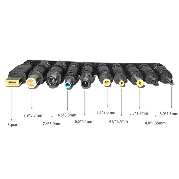 Кабель универсальный для зарядки ноутбука Type-C-DC5.5x2.5 100W с переходниками 19шт ( код: PD100W ) - изображение 8