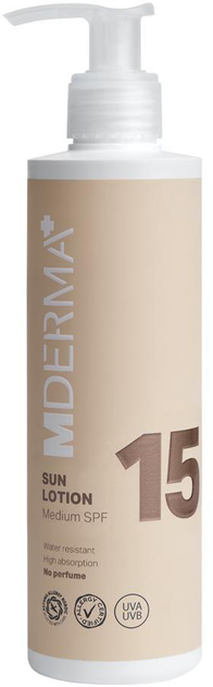 Przeciwsłoneczny lotion MDerma Sun SPF 15 200 ml (5709954036497) - obraz 1