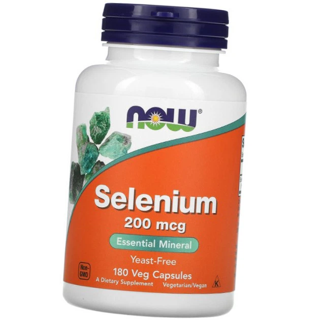 Селен NOW Selenium 200 мкг 180 капс - изображение 12