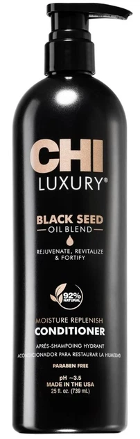 Кондиционер для волос CHI Luxury Black Seed Oil Moisture Replenish Conditioner 739 мл (633911788400) - Фото 1 Кондиционер для волос CHI Luxury Black Seed Oil Moisture Replenish Conditioner 739 мл (633911788400) - изображение 1