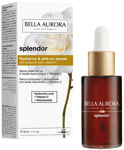 Сироватка для обличчя Bella Aurora Splendor Radiance & Anti-ox 30 мл (8413400012085) - зображення 1