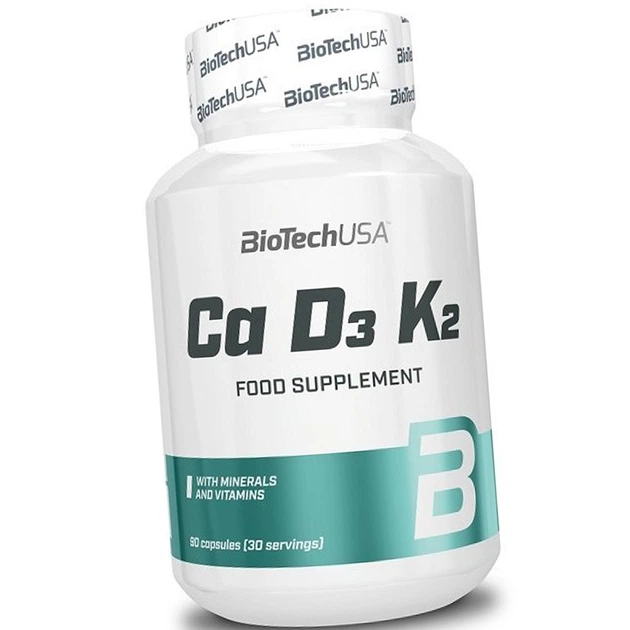 Кальций Д3 К2 BioTech Ca D3 K2 90 капс - Фото 4 Кальций Д3 К2 BioTech Ca D3 K2 90 капс - изображение 4