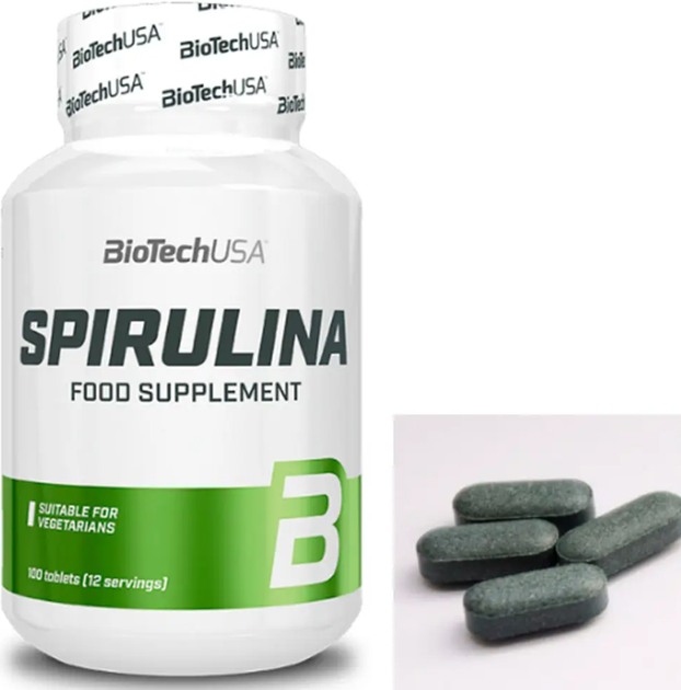 Спирулина BioTech Spirulina 100 таб - изображение 2