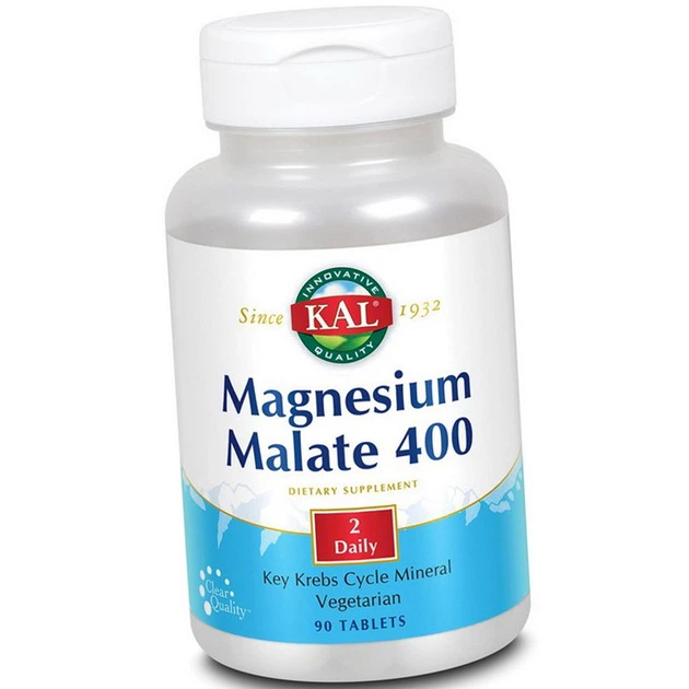 Магний KAL Magnesium Malate 400 90 tab - изображение 4
