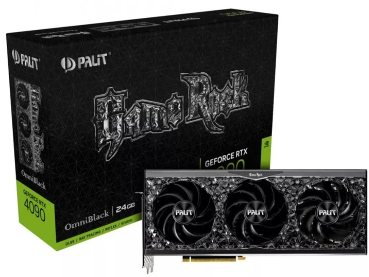【美品】Palit RTX 4090 GameRock OmniBlack Видеокарта GF RTX 4090 24GB GDDR6X GameRock OmniBlack Palit