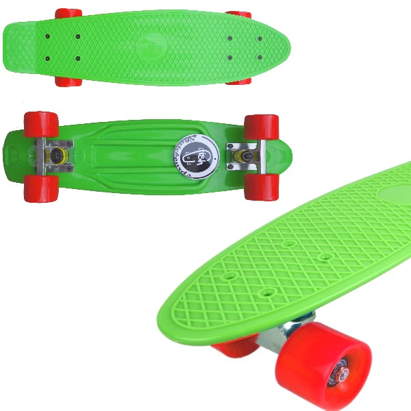Скейт Пенні Борд Penny My Go Fish Skateboards 22" Зелений, червоні колеса - зображення 2