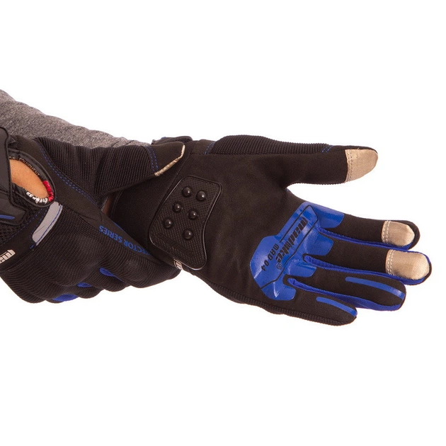 Моторукавички MAD BIKER Heroe BC-4643 розмір L Black-Blue - зображення 2