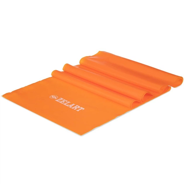 Лента эластичная для фитнеса и йоги Zelart Record My Fit 6306-1_2 1,2м Orange - изображение 2