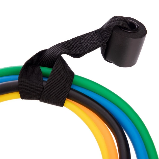 Набір еспандерів з петлями Zelart Power Band My Fit 6333 5 джгутів - зображення 3