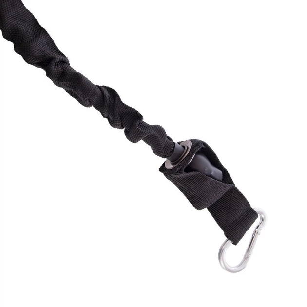 Поводок амортизатор с рукоятками для силовых тренировок Zelart My Fit 4109 Black - изображение 5