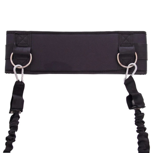 Поводок амортизатор с рукоятками для силовых тренировок Zelart My Fit 4109 Black - изображение 6