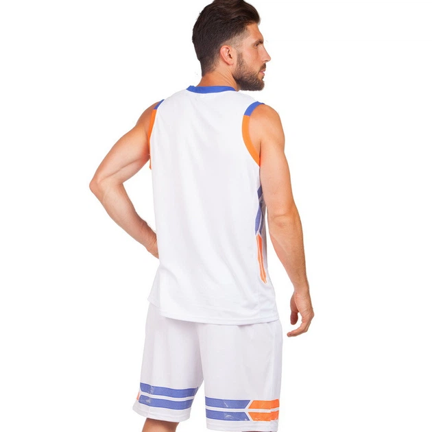 Форма баскетбольная мужская Lingo Champ 8019 3XL рост 175-180 см White-Orange-Blue - Фото 4 Форма баскетбольная мужская Lingo Champ 8019 3XL рост 175-180 см White-Orange-Blue - изображение 4