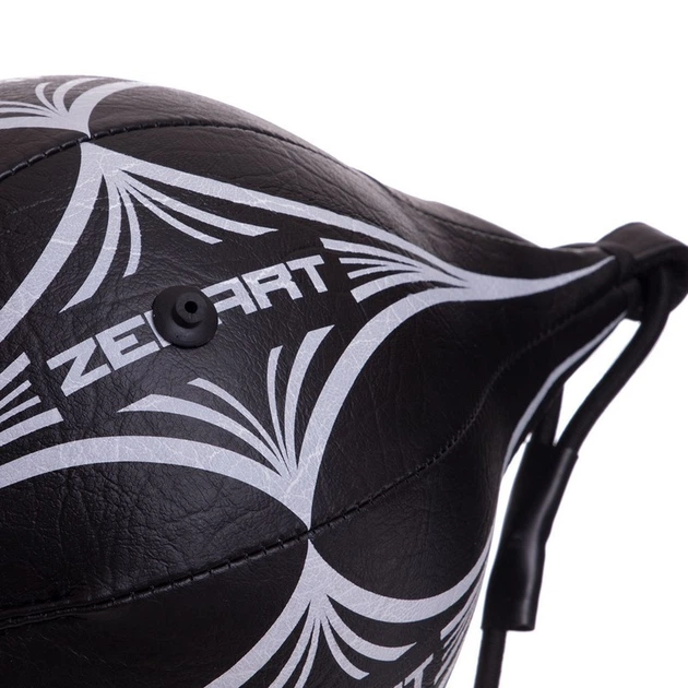 Груша боксерская на растяжках пневмогруша Zelart Heroe 2892 Black-White - изображение 6