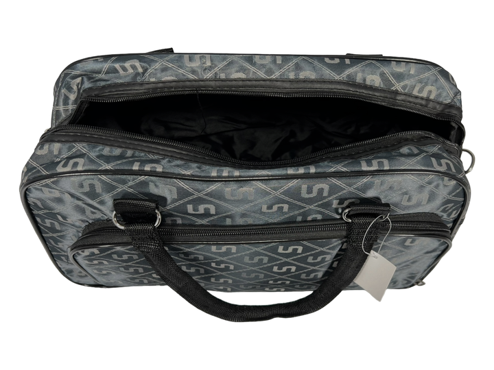 Дорожня сумка-саквояж на два відділення, 21 л, темно-сіра Без брентак - зображення 9