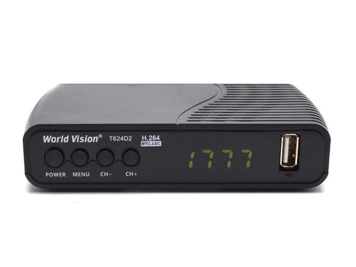Цифровий ресивер World Vision Т624D2 - Фото 1 Цифровий ресивер World Vision Т624D2 - зображення 1