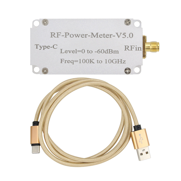 Вимірювач потужності RF Power Meter V5.0 100кГц-10ГГц SMA - зображення 3