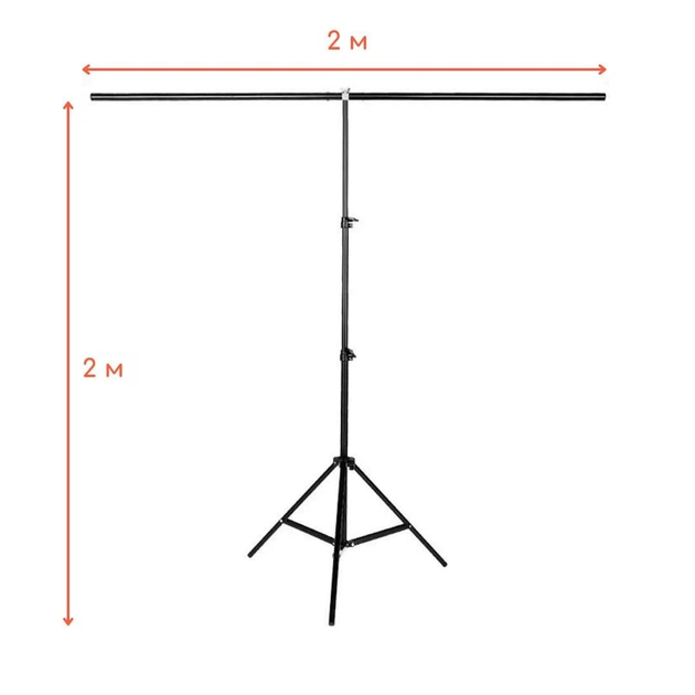 Стойка держатель для фона 2.0 х 2.0 м. Profi-light DFS-200 + Сумка-чехол - Фото 4 Стойка держатель для фона 2.0 х 2.0 м. Profi-light DFS-200 + Сумка-чехол - изображение 4