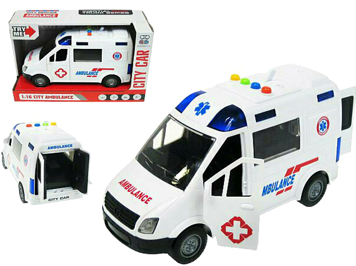 Ambulans ratunkowy Hipo ze światłem i dźwiękiem 22 cm (5902447042016) - obraz 1