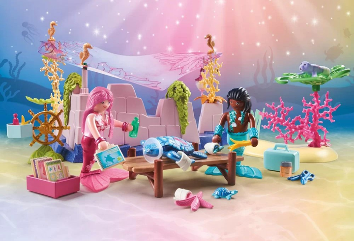 Ігровий набір Playmobil Princess Magic Sea Animal Care of the Mermaids (4008789714992) - зображення 3