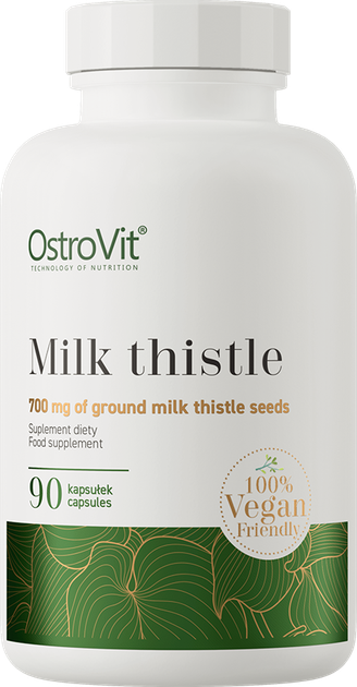 Харчова добавка OstroVit Milk Thistle 90 капсул (5903246225938) - зображення 1