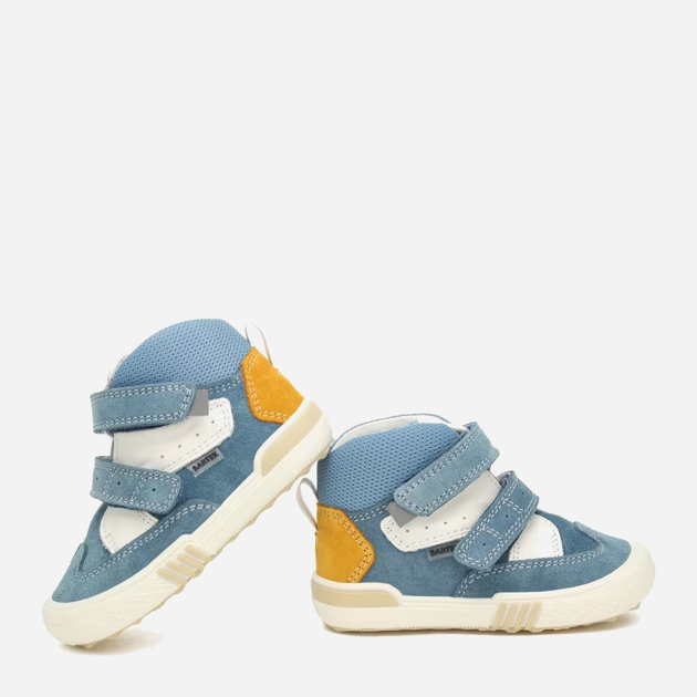 Дитячі черевики для хлопчика Bartek 21704-034 24 Білий/Блакитний (5903607804260) - зображення 2