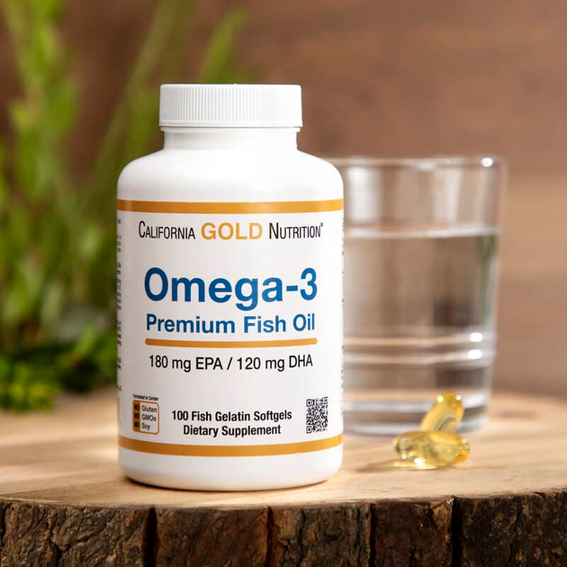 Рыбий жир премиум, Omega-3, Fish Oil, California Gold Nutrition, 100 капсул (MLI-00952) - изображение 5