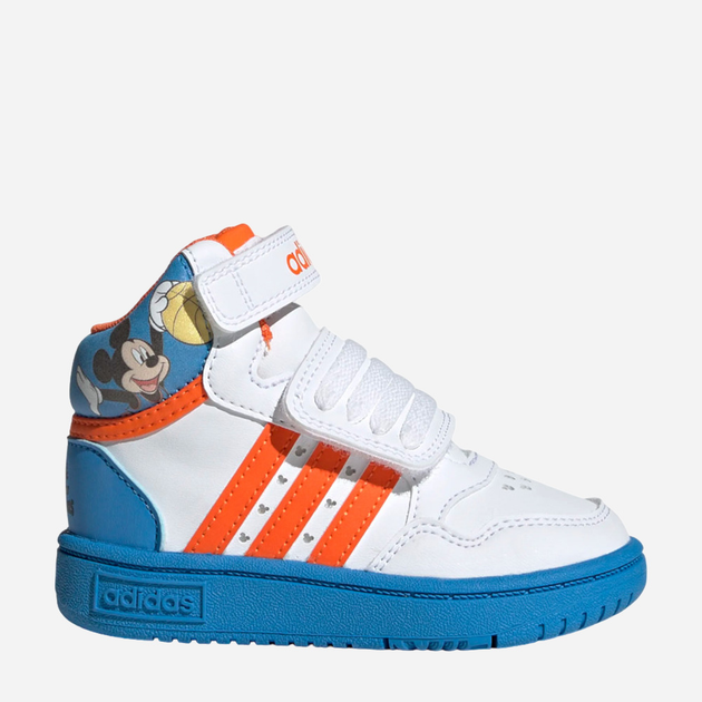 Дитячі черевики для хлопчика adidas Hoops Mid 3.0 AC I GY6633 25 Білий/Синій (4065427440910) - зображення 1