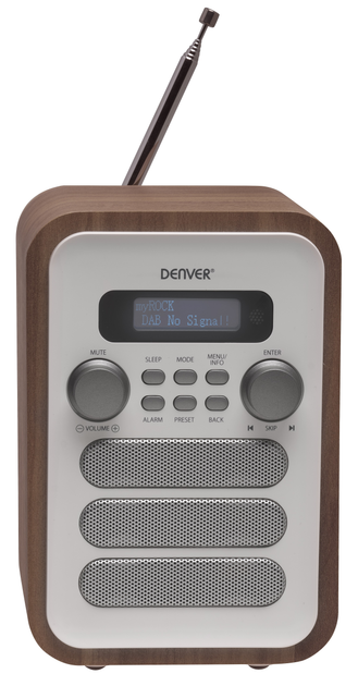 Odbiornik radiowy Denver DAB-48 White (5706751052477) - obraz 4