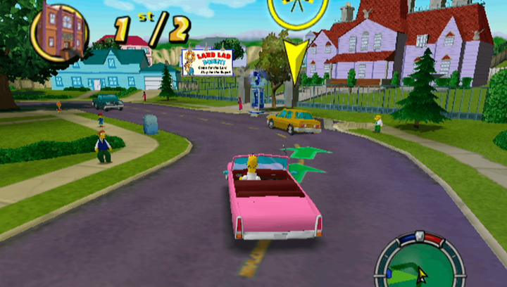 Игра Microsoft Xbox Original The Simpsons: Hit & Run Europe Английская Версия Б/У - изображение 4
