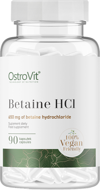 Suplement diety OstroVit Betaine HCL 90 kapsułek (5903933904016) - obraz 1